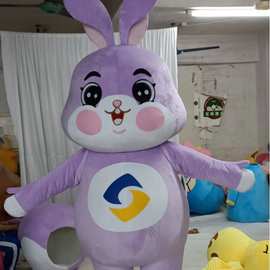 预定人偶服装卡通吉祥物玩偶服头套雕刻充气公仔人穿表演道具摆件