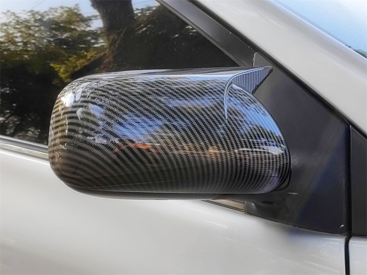 Suitable for Toyota Old Corolla 2006-2013 Models, Carbon Fiber Rearview Mirror Horn Covers, Specifically for Toyota