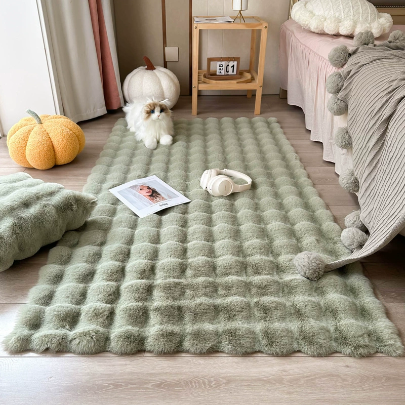 Cream keep warm soft carpet for bed