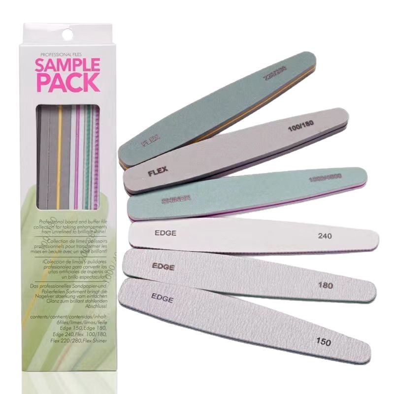 Nuevo juego de combinación de uñas transfronterizo, juego de lija de manicura de manicura, tira de pulido, desenclavado, juego de tiras para frotar uñas
