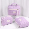 Purple quilted hearts