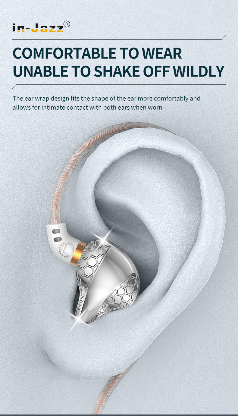 Export Heavy Bass Over-Ear Wired Headphones Metal Noise Cancelling In-Ear Sports Music Ear Hook Style_voghion.com