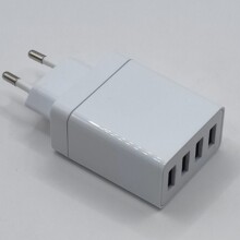 多4口USB大电流充电器24W大功率4.8A小家电适配器过安规认证CE六