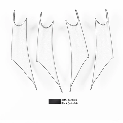 Suitable for Bmw 3 Series 4 Series 3Gt Inner Handle 3 Series Inner Handle F30 Handle Quick Installation Version Installation Factory Direct Sales (Armrest, handle, handle) - black-set-of-four