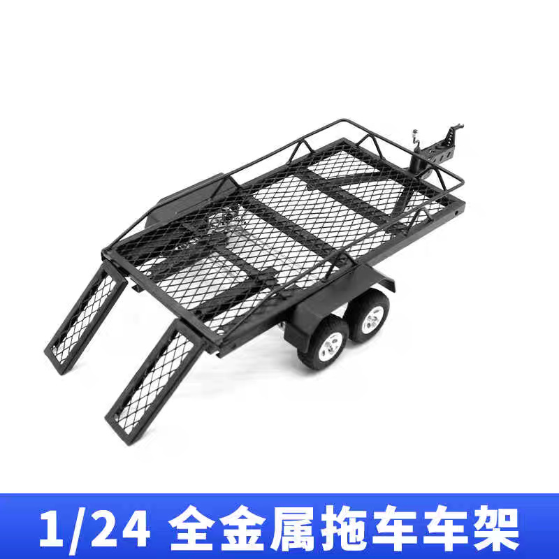 Remote Control Model Car 1/24 Simulation Metal Trailer Frame Trx4m Scx24 Fcx24 FMS18 CR18P