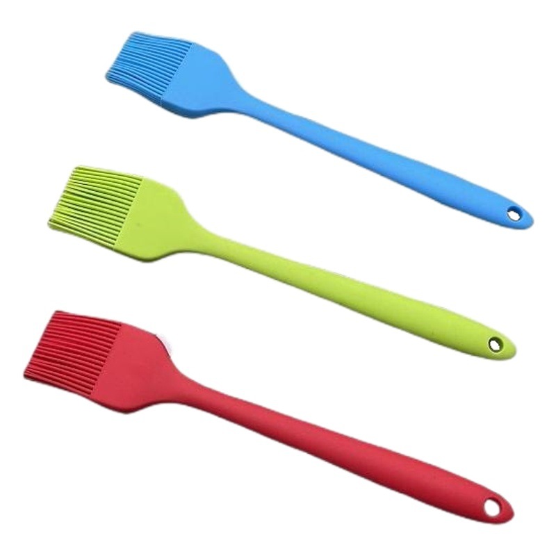 Cepillo Integrado de Silicona para Aceite, Resistente al Calor, Antiadherente, para Barbacoa y Repostería