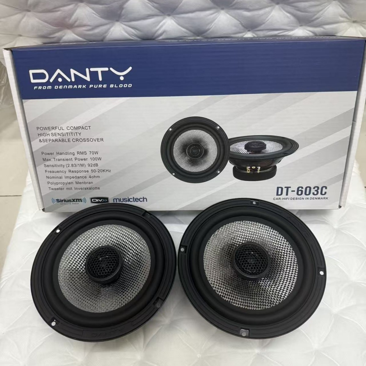 Qìchē Danish Car Audio Speaker 6.5 Inch Coaxial Tweeter Subwoofer (Car horn/tweeter)
