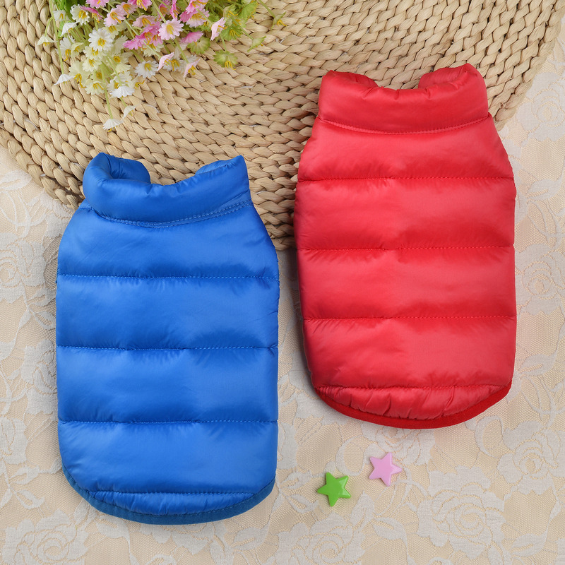 New Down Cotton-padded jacket Pet Clothing Dog Clothes Small Dog Teddy Autumn Autumn Winter Cat Warm Cotton Clothes New Down Cotton-padded jacket Pet Clothing Dog Clothes Small Dog Teddy Autumn Autumn Winter Cat Warm Cotton Clothes
