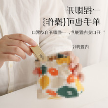 弹片收纳包小号口红包钥匙扣零钱包化妆品卫生巾收纳卫生巾收纳包