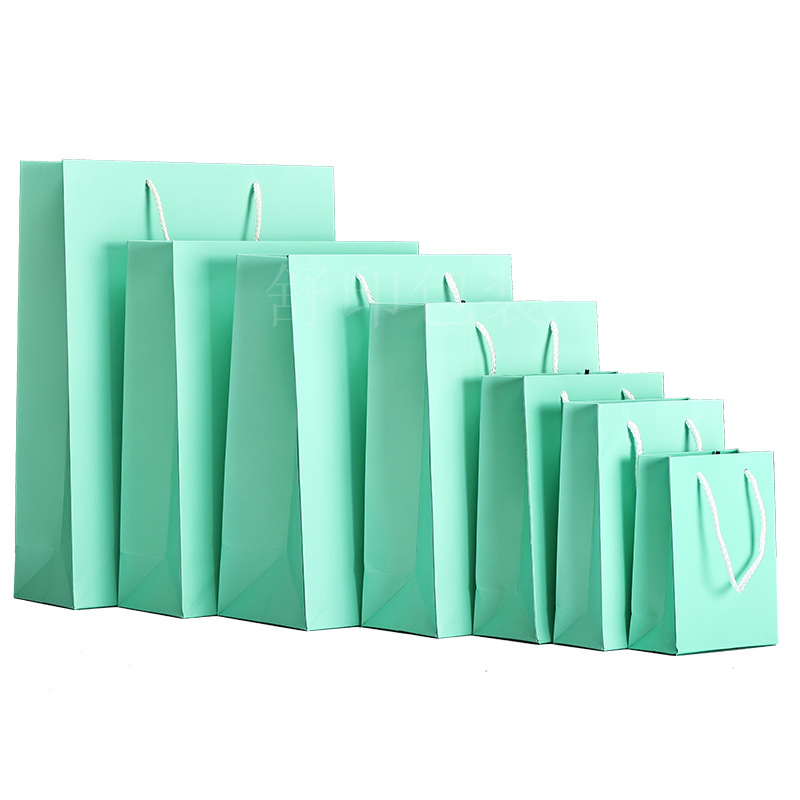 Bolsa de papel de cartón blanco engrosada y respetuosa con el medio ambiente portátil, pastel de luna de té, bolsa de embalaje de regalo de alta gama, bolsa de regalo de ropa, venta al por mayor transfronteriza