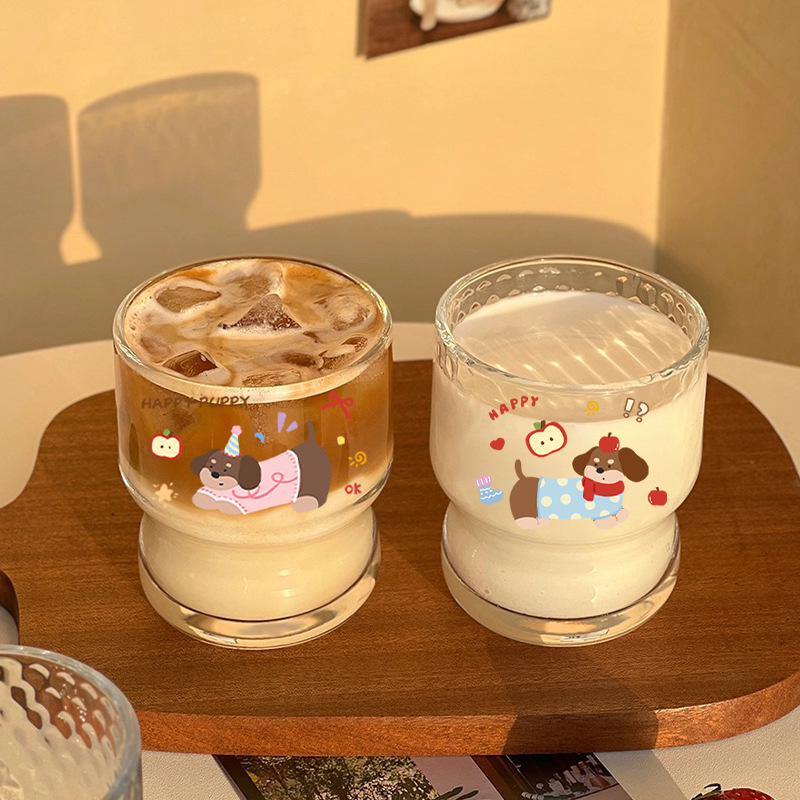 杯子玻璃杯女高颜值ins风水杯创意家用牛奶咖啡杯啤酒杯可爱水杯|undefined