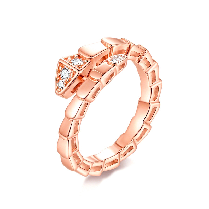 실버 세트 지르코니아 로즈 골드