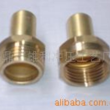 水暖五金铜配件黄铜材质 6分转4分的内外丝接头大量现货批发
