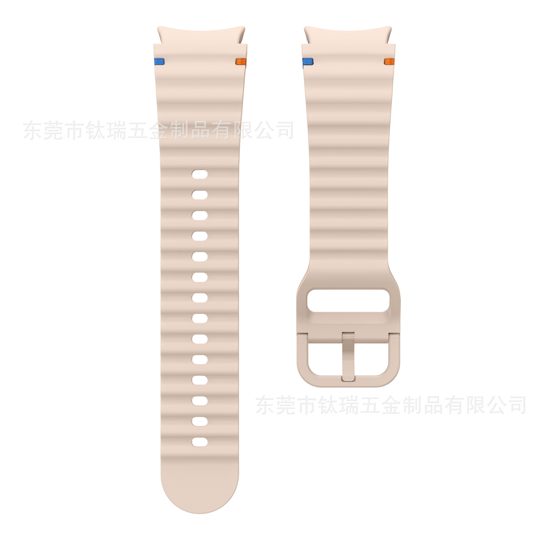 Applicable to the official Galaxy watchFE/6/5/4 with wavy seam silicone strap of Samsung Watch 7 undefined