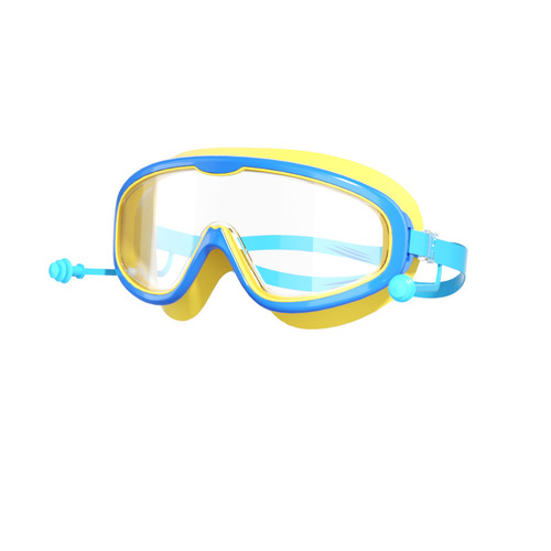 Factory Direct Children's Swim Goggles Large Frame Waterproof Anti-Fog Professional Swimming Glasses Students Babies Cute Wholesale Goggles