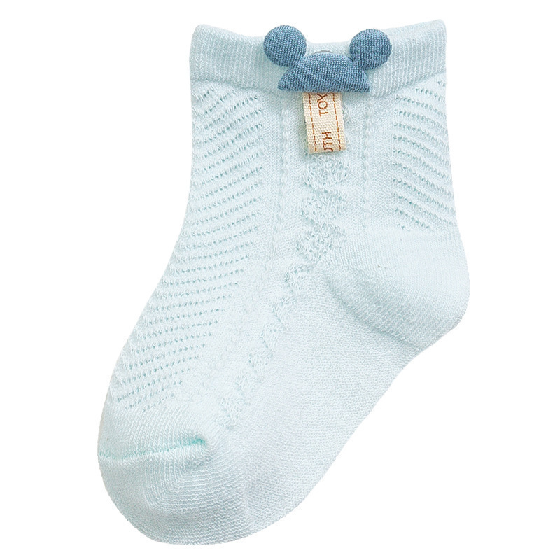 Children's summer thin cotton breathable socks for new born for…