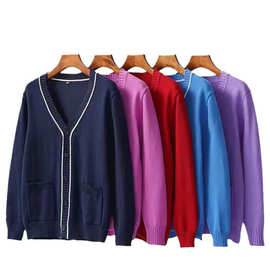 护士毛衣女外套开衫加绒加厚护士服医护人员外搭秋冬季夜班针织衫