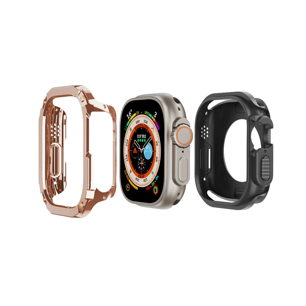 Golden, pink gold