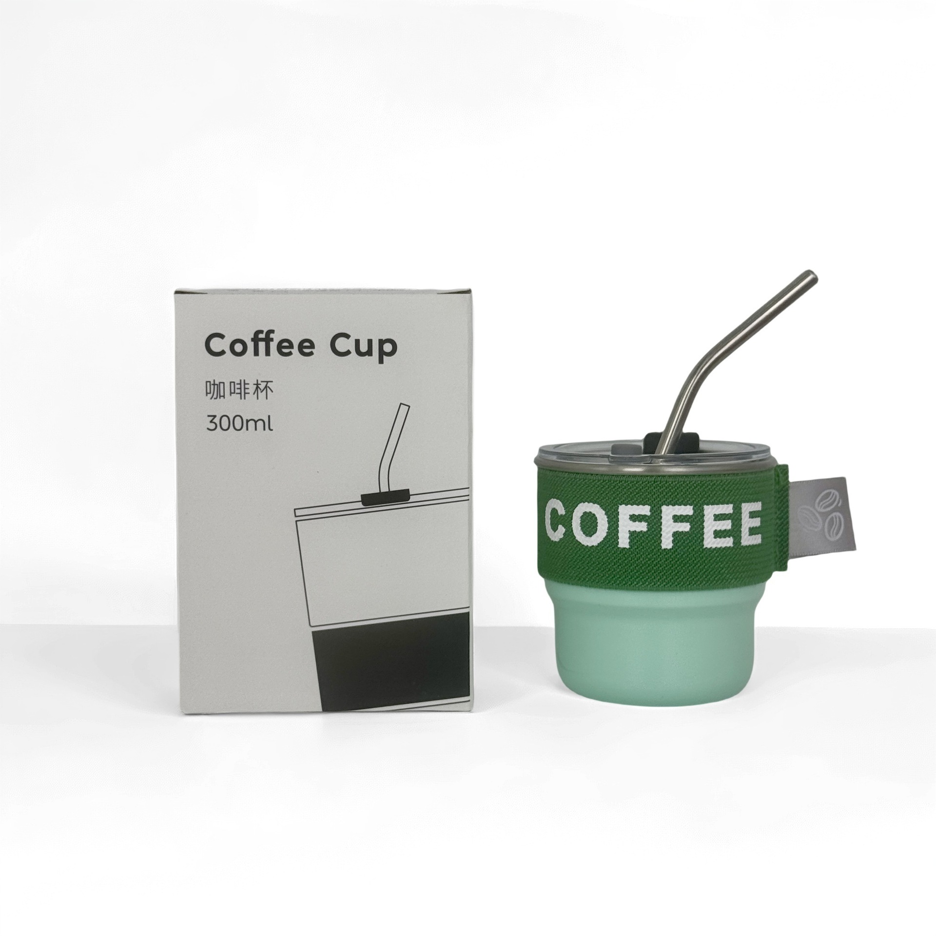 304 tazas de acero inoxidable taza de café con tapa taza de agua al por mayor personalizada estilo portátil al aire libre simple