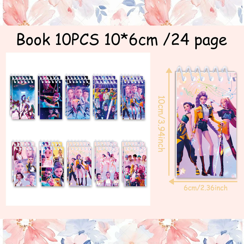 亚马逊蓝色POP猎魔女团主题生日派对用品套装纸盘纸巾桌布装饰|undefined