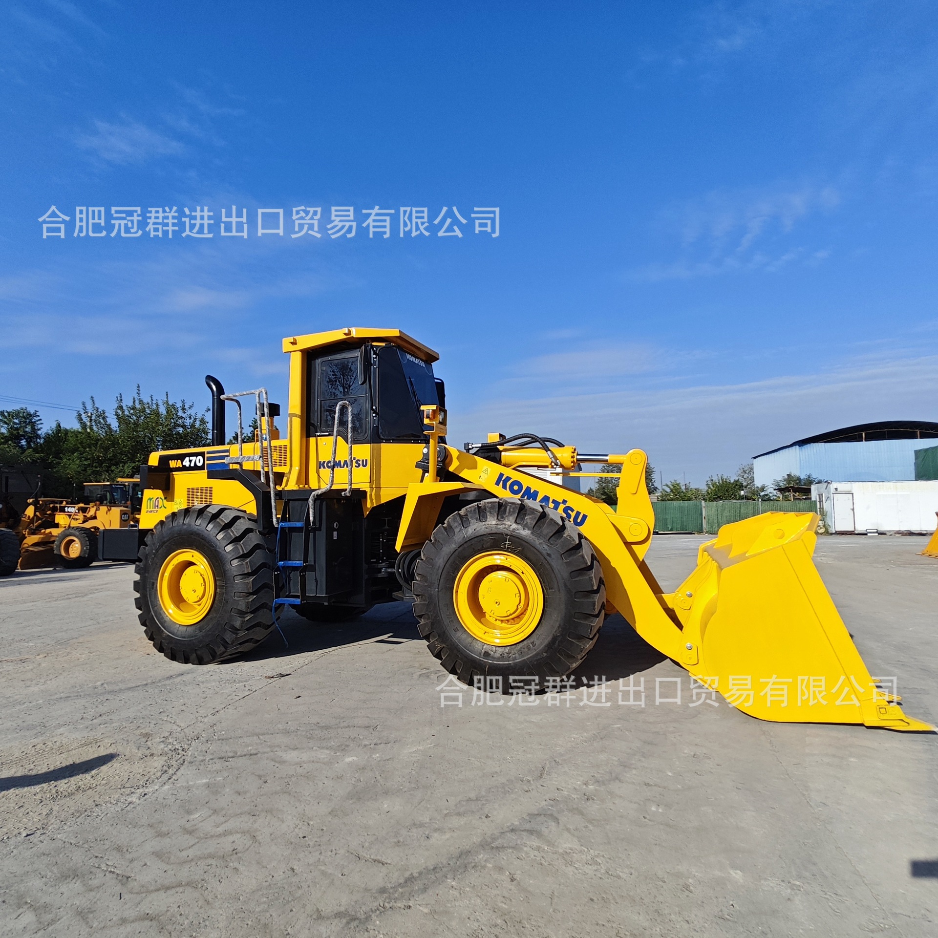 Komatsu Komatsu cargador WA470 carretilla elevadora suministro directo de comercio exterior 5 cubos