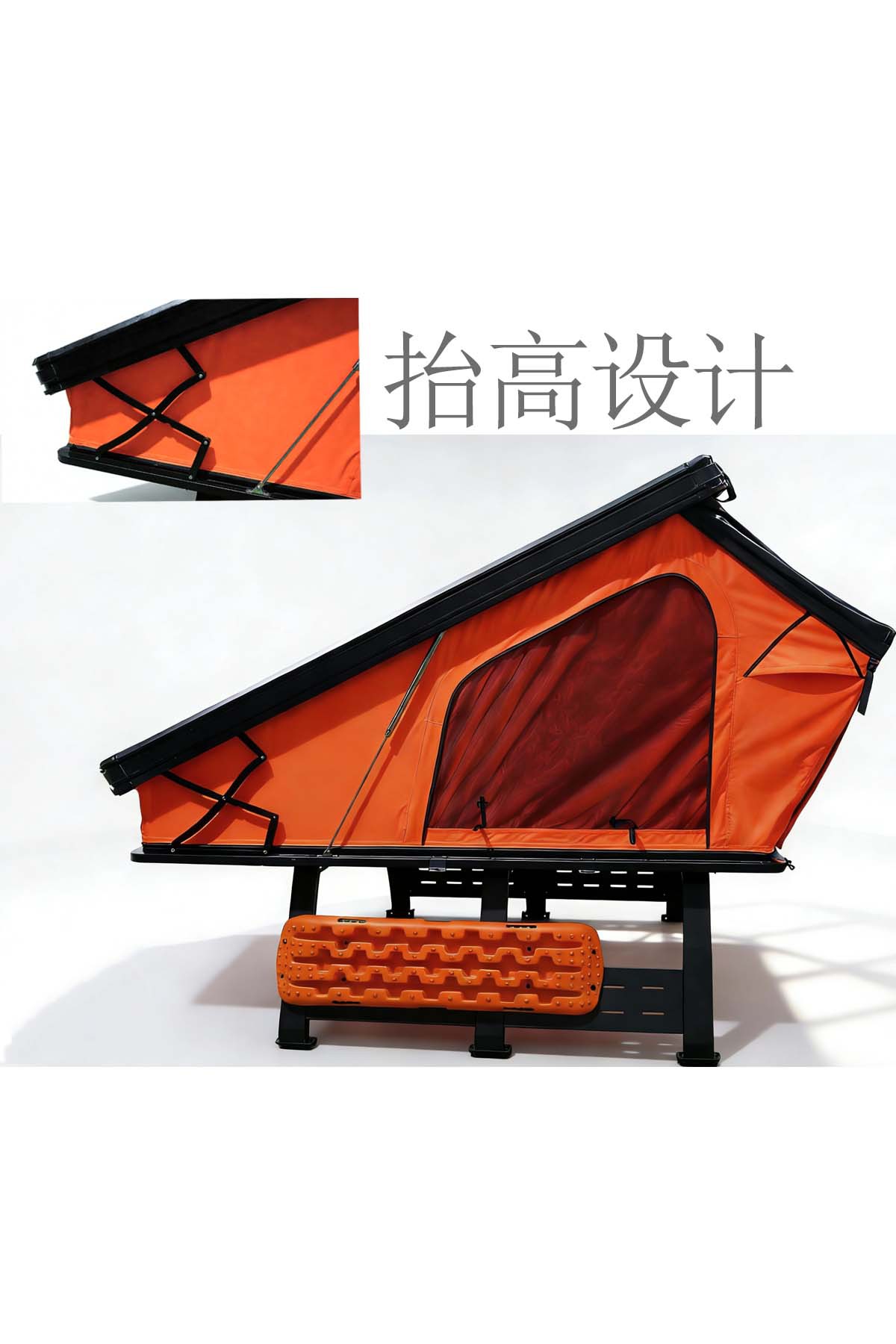 Tent for Outdoor Camping with Hard Top, Aluminum Alloy, Suitable for Suvs Like Tank 300, Wrangler, Great Wall Poer, for Mountain Camping