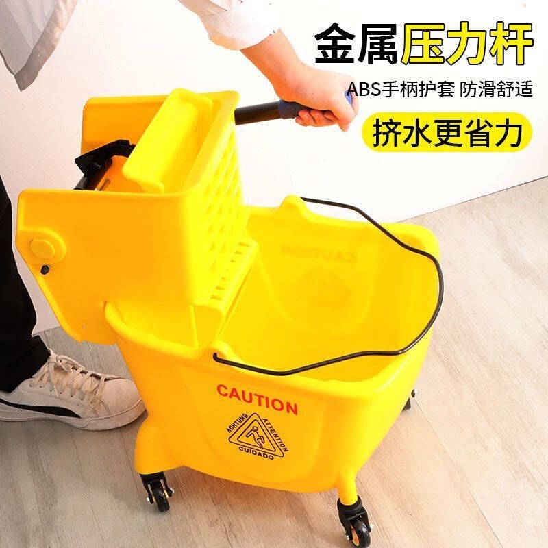 Hotel Mop Water Dispenser, Floor Cleaning Wringer, Mop, Baiyun Commercial Cleaning Water Bucket, Household Thickened Bucket Hotel Mop Water Dispenser, Floor Cleaning Wringer, Mop, Baiyun Commercial Cleaning Water Bucket, Household Thickened Bucket