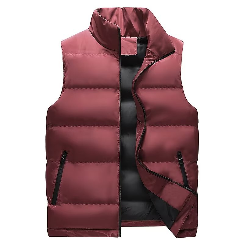 Camisas menos ropa de hombre chaleco de algodón de plumón hombre otoño invierno grueso chaleco caliente chaqueta grande hombre gordo chaqueta sin mangas marca de moda
