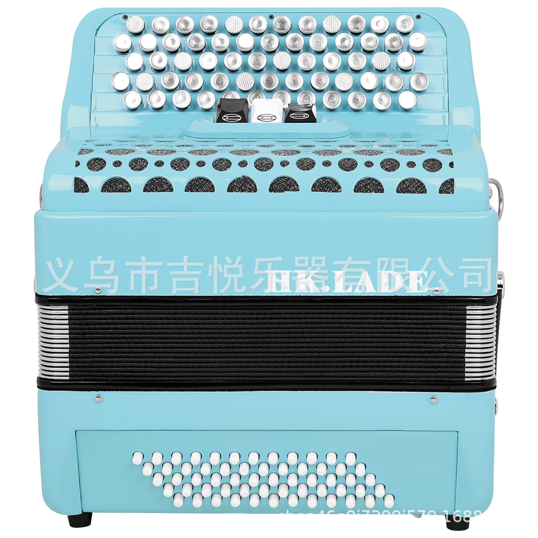 跨境巴扬手风琴乐器60贝斯三变音器巴扬手风琴按钮式专业考级演奏