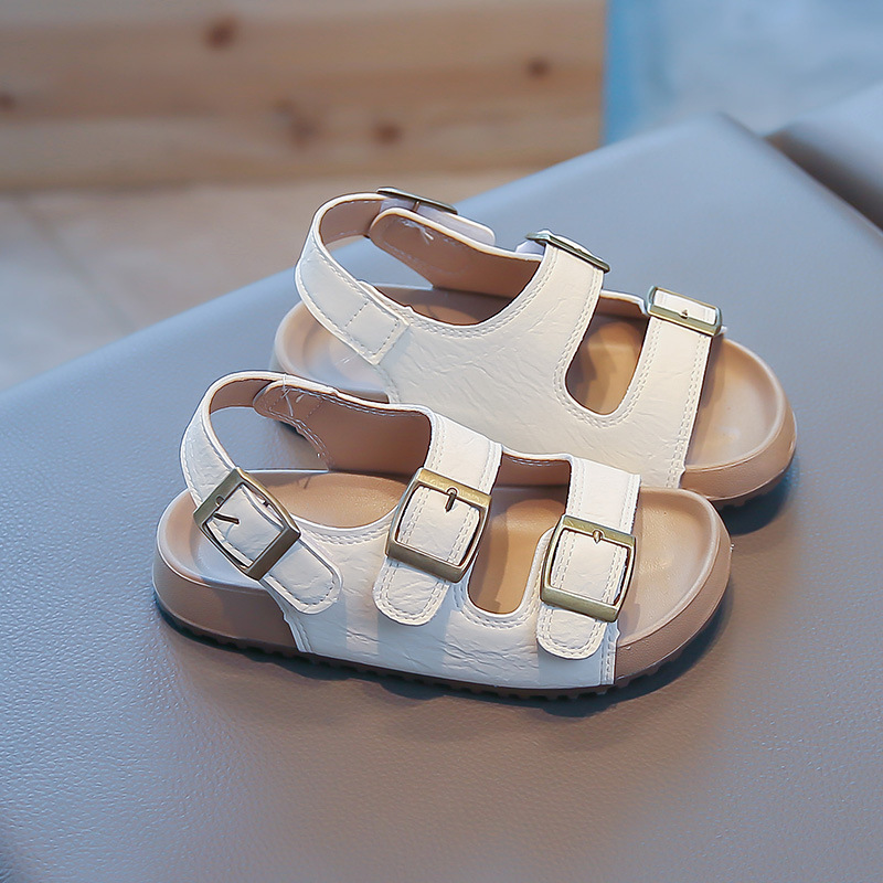 Niñas de verano 2026 nuevas sandalias vacías de moda para niños zapatos casuales variados zapatos burkin tendencia de niños image 3