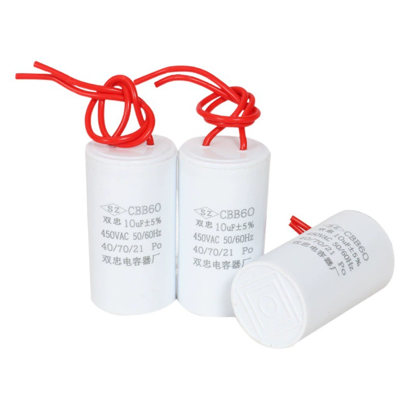 Конденсатор CBB60 полного диапазона, малого размера, для запуска двигателя водяного насоса стиральной машины, популярный товар для трансграничной торговли.