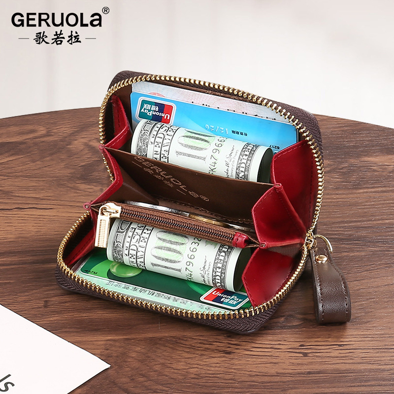 Venta directa de fábrica, billetera de mano, billetera simple y versátil para mujer, tarjetero, monedero corto