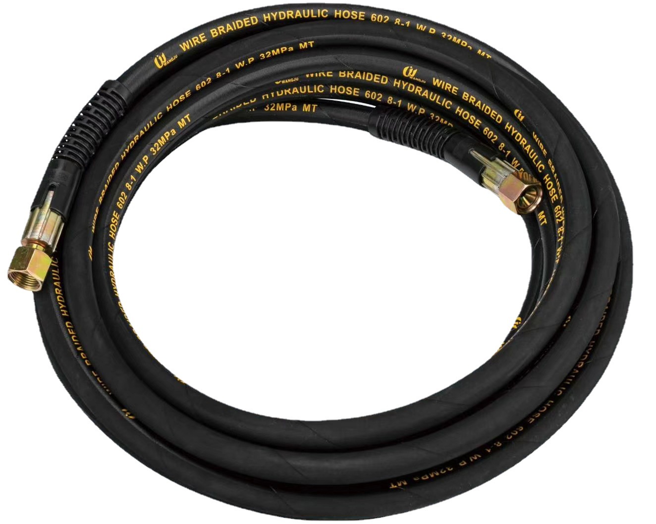 360型清洗机器洗车枪钢丝出水管18内丝 超高压刷车泵布管耐磨9米