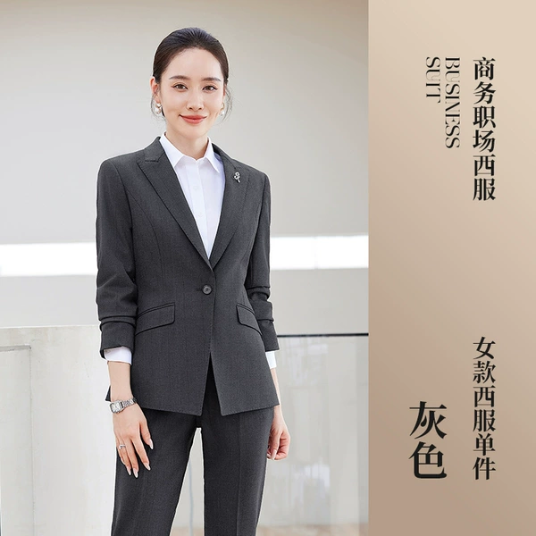 6081 gray women's suit