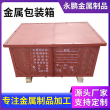 大型设备铁质包装箱 大尺寸金属包装 重型运输铁箱机械设备包装