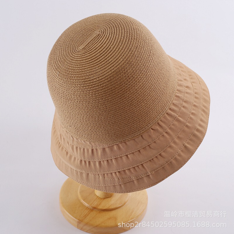 2022 Spring/Summer Women's Fisherman Hat, Foldable Versatile Travel Bucket Hat with Small Brim, Sun Protection and Breathable