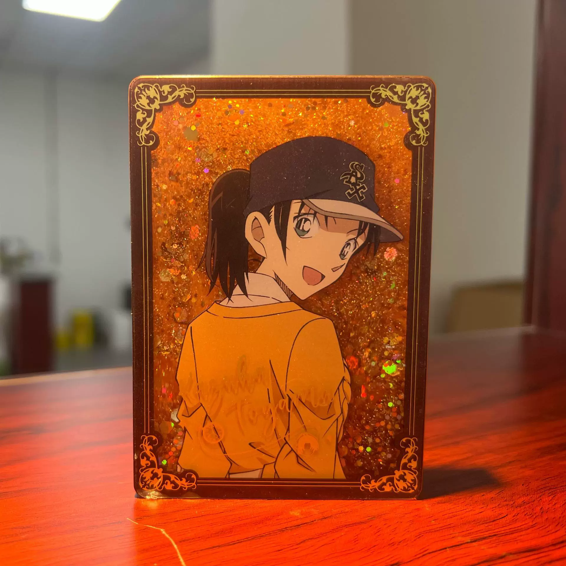 亚克力流沙立牌明星动漫周边透明立牌摆件麻将流麻砖票根创意礼赠