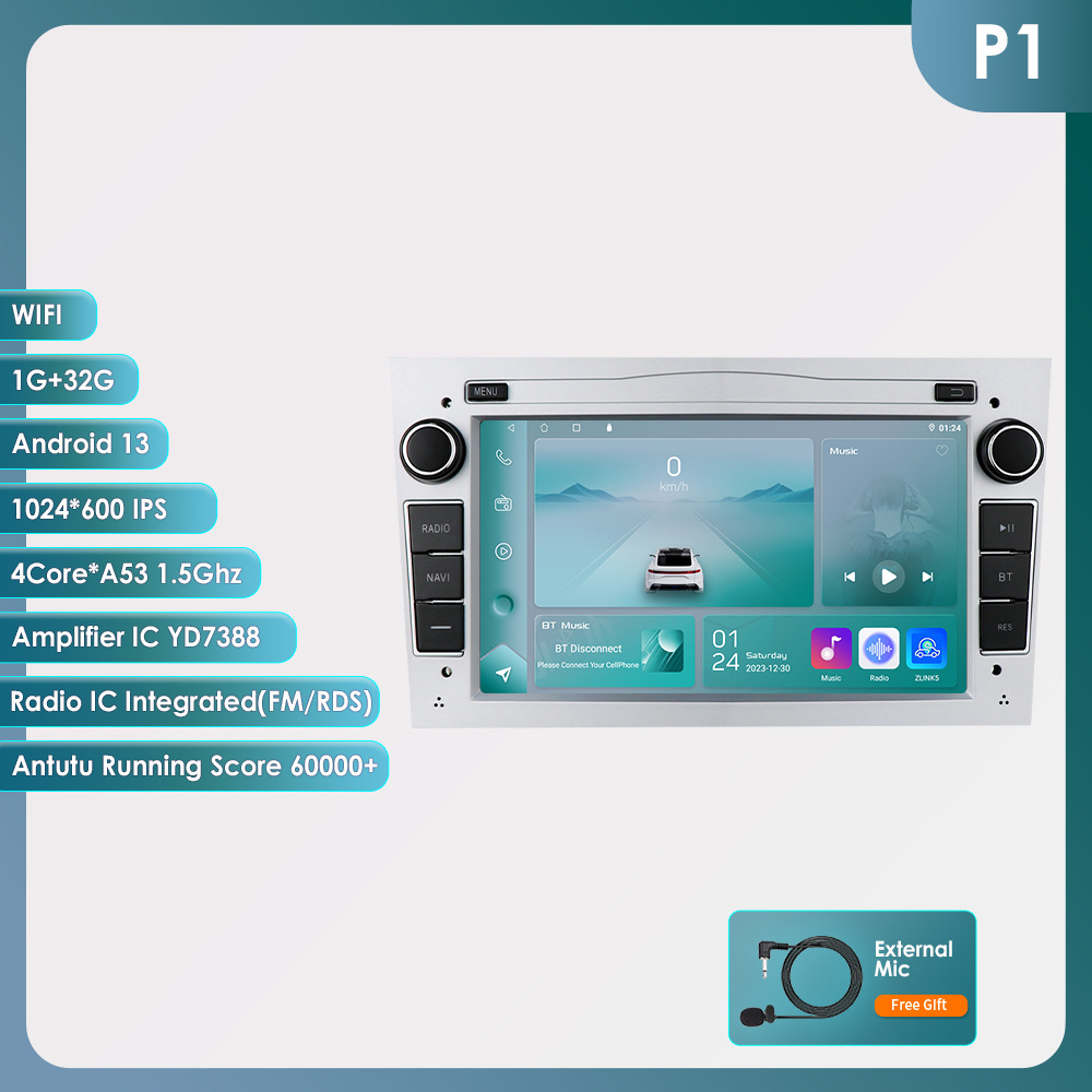 Control central de Opel Android de 7 pulgadas transfronterizo, pantalla grande, GPS, navegador para automóvil, imagen de marcha atrás, máquina todo en uno, estilo de automóvil original