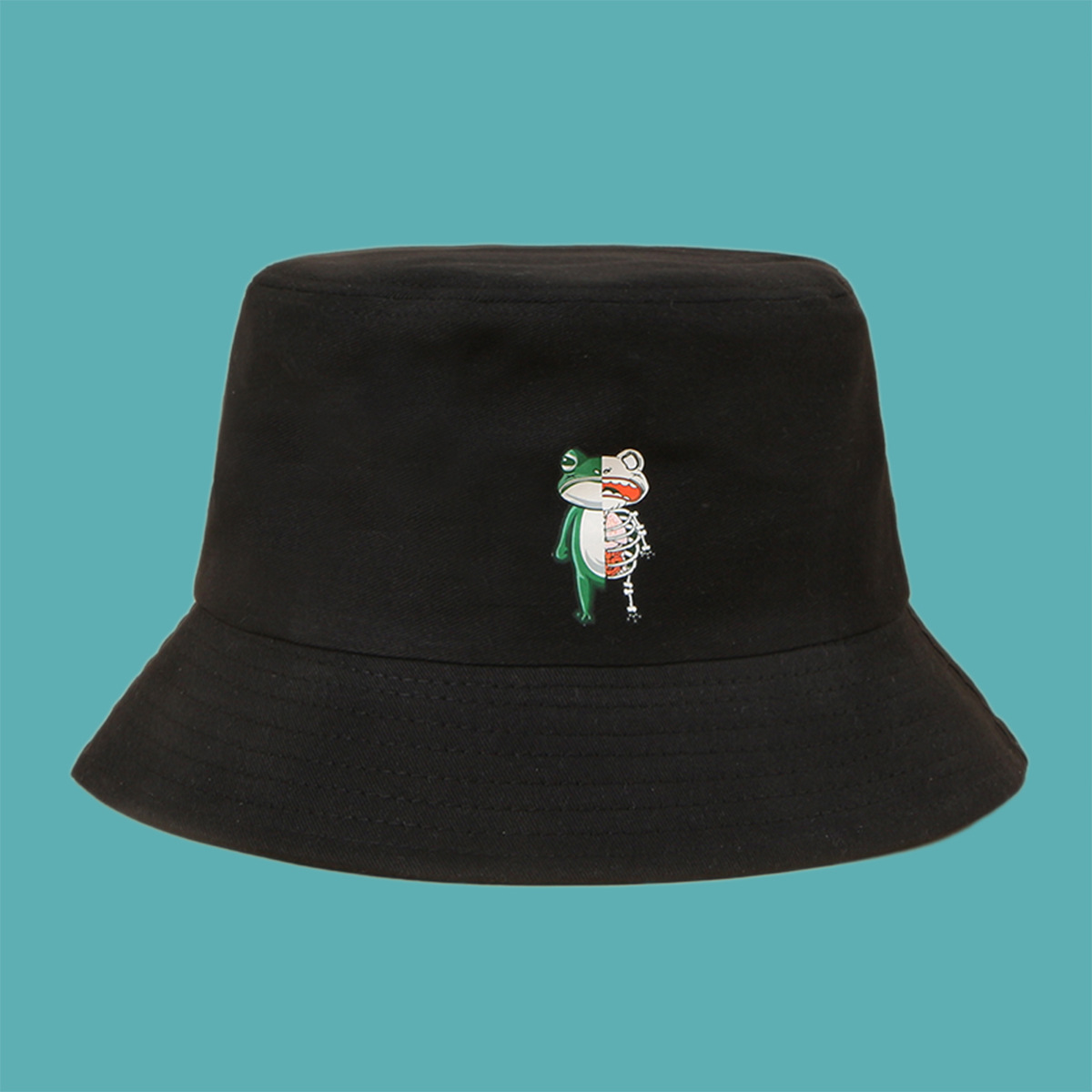 Korean Fashion Cute Frog Fisherman Hat display picture 6