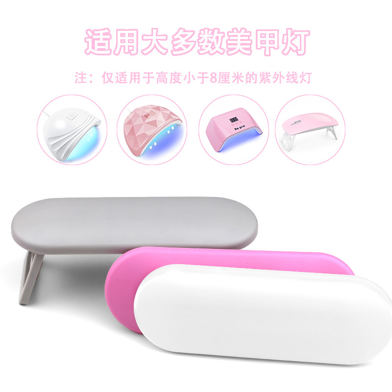 Transfronterizos manicuría almohada plegable y alta luz manicuría almohada de mano de plástico manicuría tienda de manicuras muñeca soporte almohada al por mayor