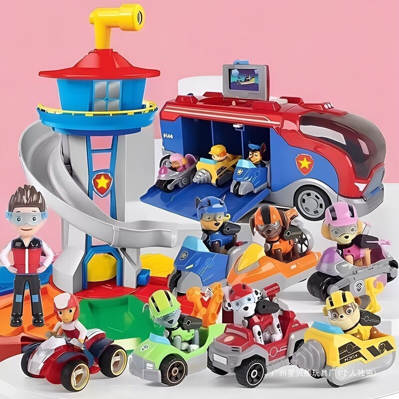 Pull-Back Toy Set for Girls, Paw Patrol Inertial Transformation Toy Car Set for Boys Pull-Back Toy Set for Girls, Paw Patrol Inertial Transformation Toy Car Set for Boys