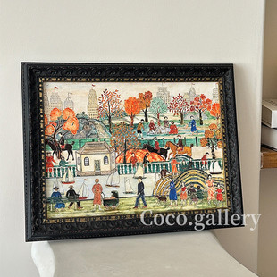 Coco's Gallery New York Central Park Vintage Retro Childlike Children's Niche Atmosphere Cartoon I Am Hanging Painting