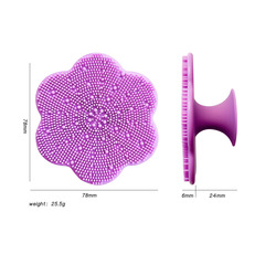 Gentle baby bath brush with silicone soft bristles, suitable for washing baby's head, newborn scalp exfoliation, scrubbing shower