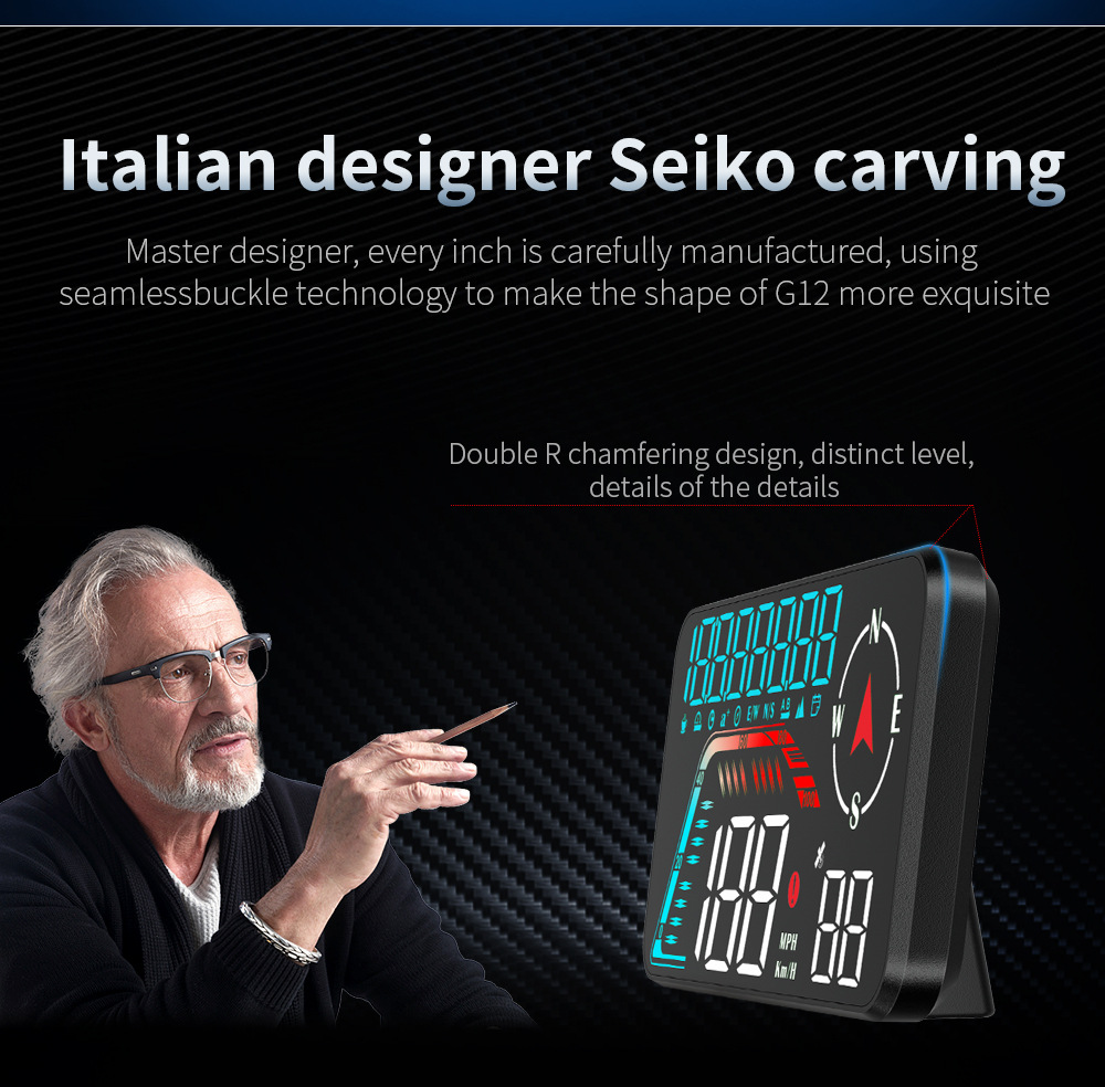Universal Car HUD Head-Up Display, Beidou GPS Car Driving Direction and Time Display, New Cross-Border Model