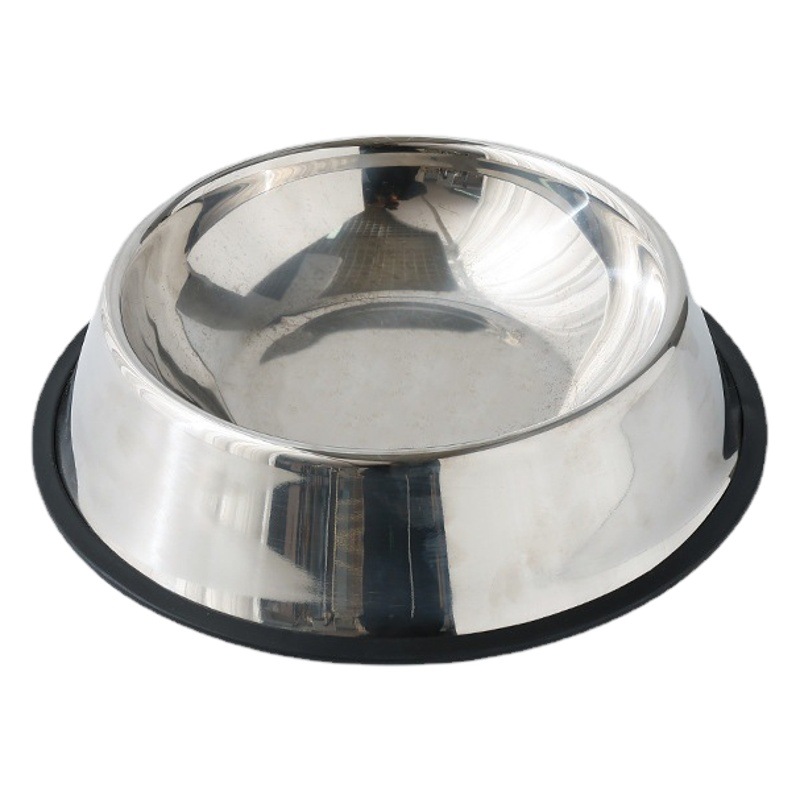 Tazón para perros de acero inoxidable antidetonante tazón para gatos engrosado Pet Bowl fácil de limpiar perro grande antideslizante Cuenca para perros suministros para mascotas