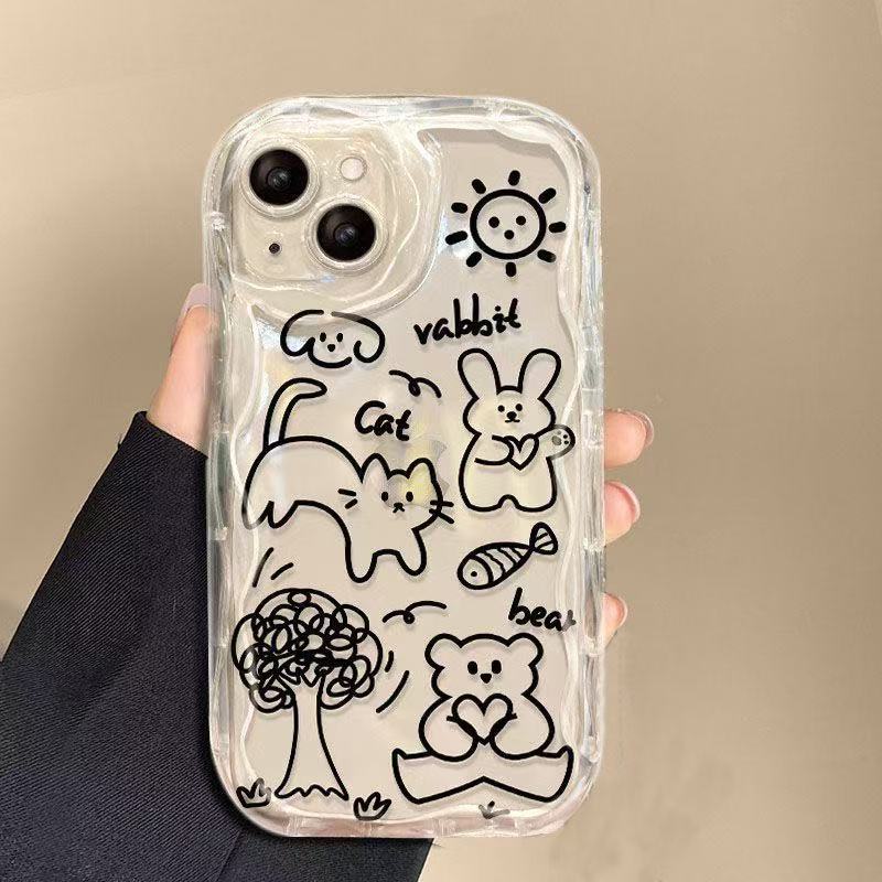 Funda para teléfono iphone16pro para mujer linda Apple 15 anti-caída 14 todo incluido 13promax nuevo 12x