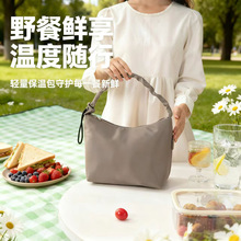 云朵手提保温包大容量保温便当包加厚铝箔野餐包便携通勤午餐包