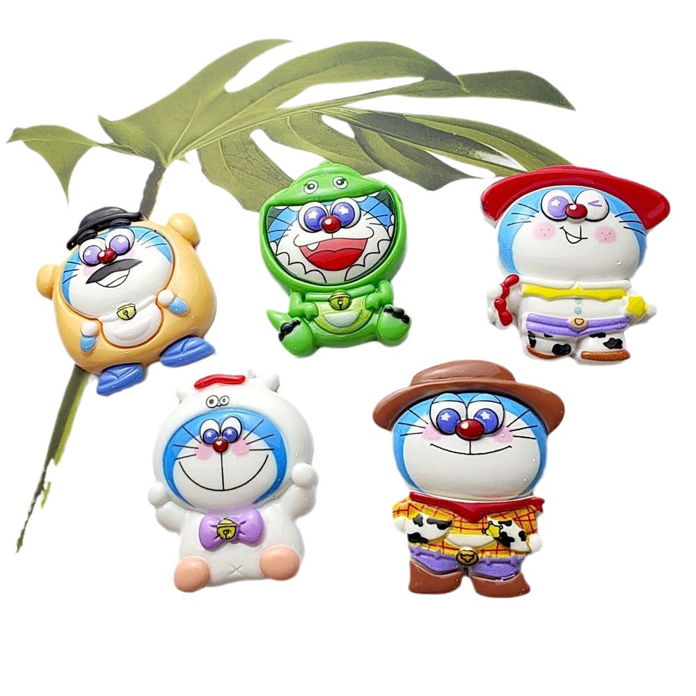 Medium and large cartoon A dream three-eye resin accessories cream glue diy mobile phone shell hairpin refrigerator sticker pendant jewelry