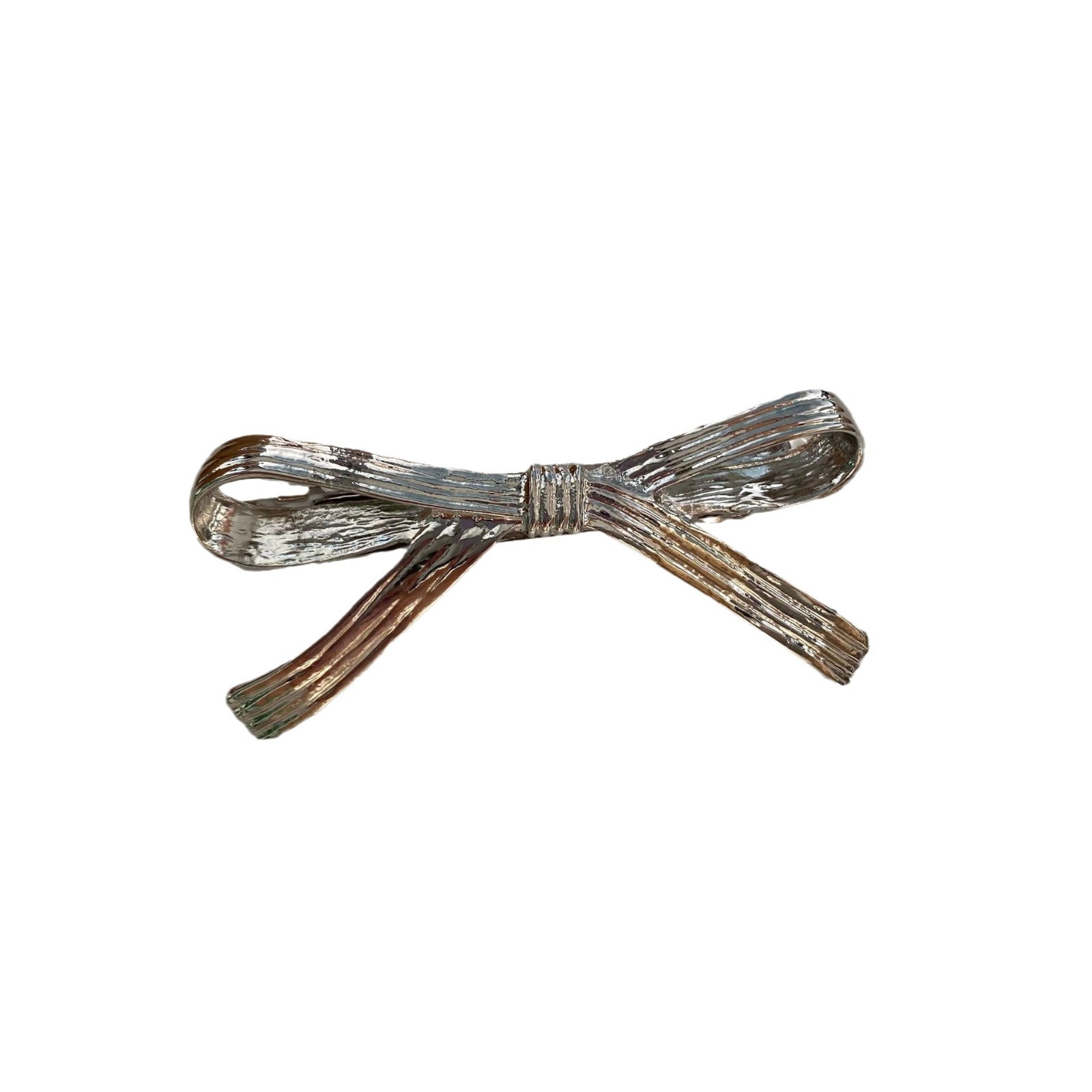 Brillo frío arco de metal simple estilo de cabello broche de mar adornamiento para el cabello coreano chica broche lateral broche broche