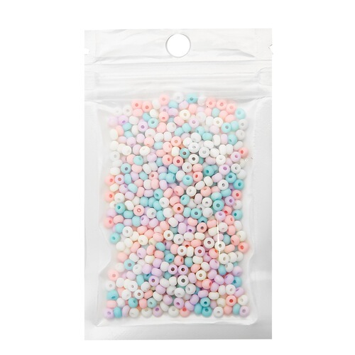 Cross-border 2/3/4mm mineral solid matte glass rice beads handmade DIY ring bracelet stringing beads accessories